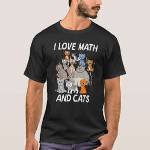 Camiseta Matemáticas Niño De 12 Años Gatito Me Encantan Las