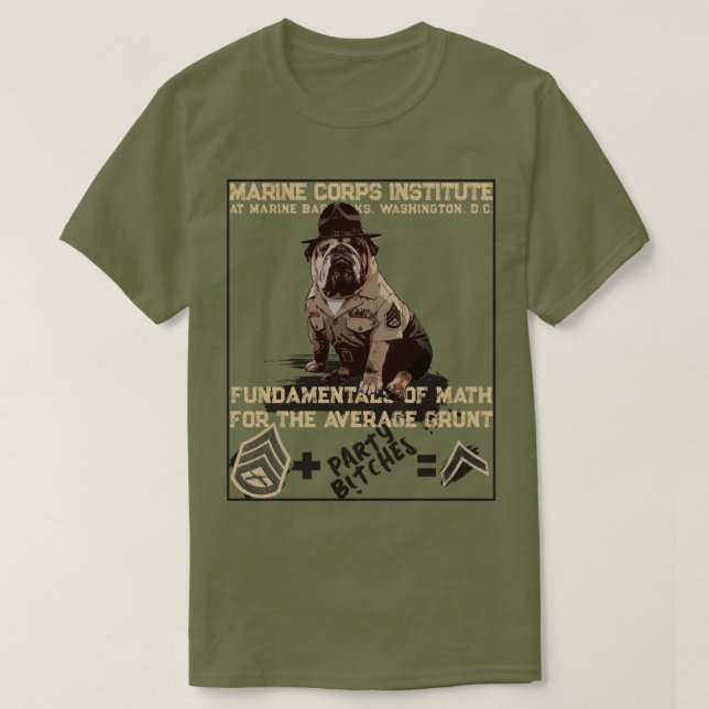 CAMISETA MATEMÁTICAS PARA GRUNTS (Diseño del anverso)