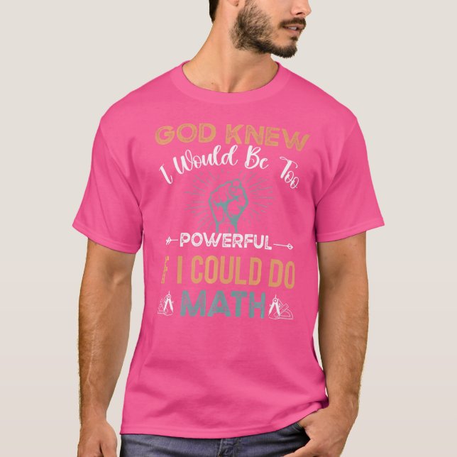 Camiseta Matemáticas Poderosas Círculos De Ágebra Geek Y St (Anverso)