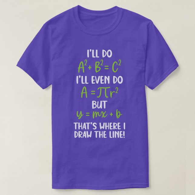 Camiseta Matemáticas que dicen graciosas matemáticas de Chi (Diseño del anverso)