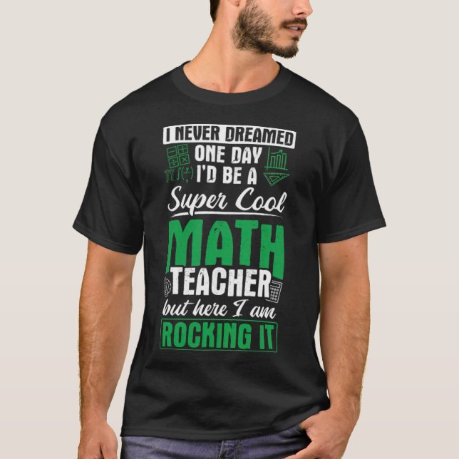 Camiseta Matemáticas Serie de televisión Teacher kiddinx (Anverso)