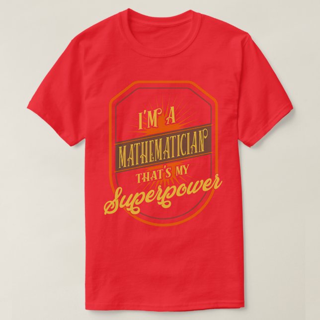 Camiseta Matemático (Diseño del anverso)