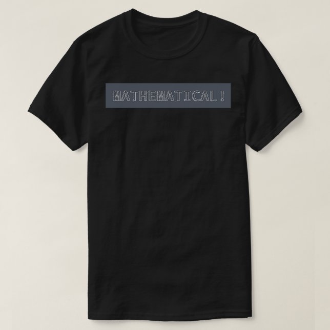 Camiseta Matemático educativo (Diseño del anverso)