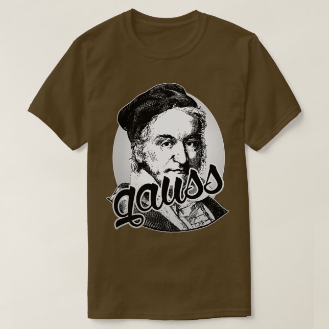 Camiseta Matemático Gauss Gauss genio científico (Diseño del anverso)
