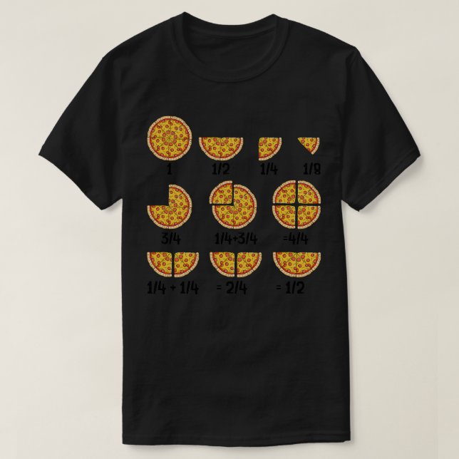 Camiseta Matematista Sarcástico Pizza Queso Matemático Rápi (Diseño del anverso)
