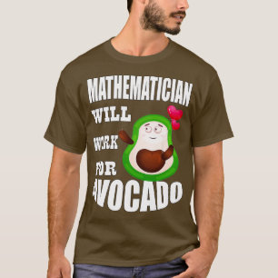 Camiseta Matematista trabajará para aguacate 3