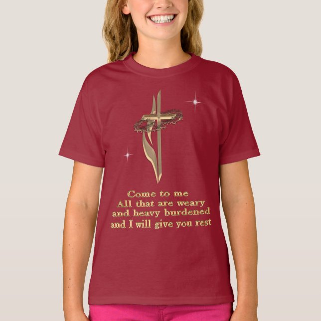 Camiseta Mateo 11:28 (Anverso)