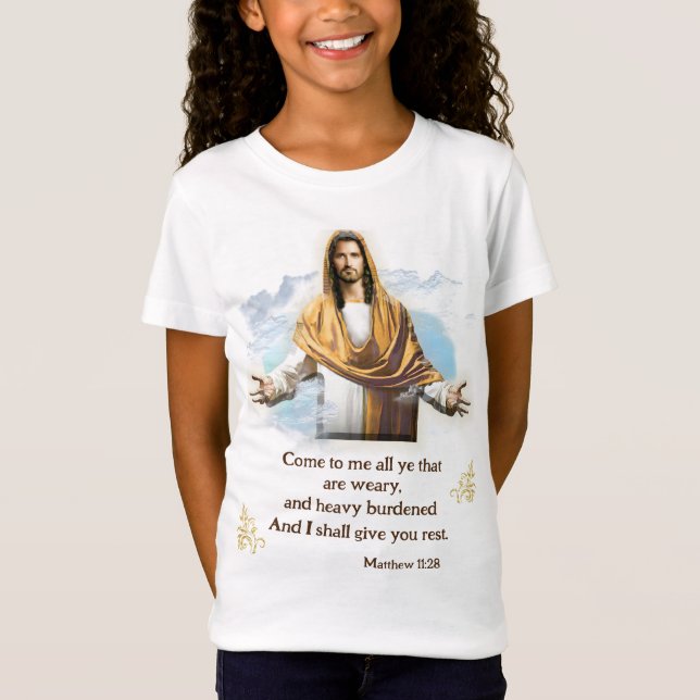 Camiseta Mateo 11:28 (Anverso)
