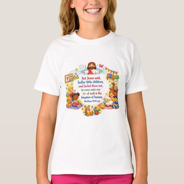 Camiseta Mateo 19:14 (Anverso)