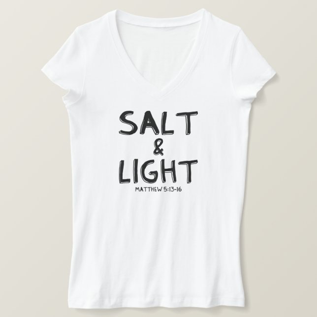 Camiseta Mateo 5:13-16 (Anverso del diseño)