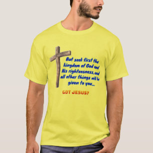 Camiseta Mateo 6:33 Cruz