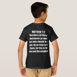 Camiseta Mateo 7:12  KJV Versículo de la Biblia Tipografía 