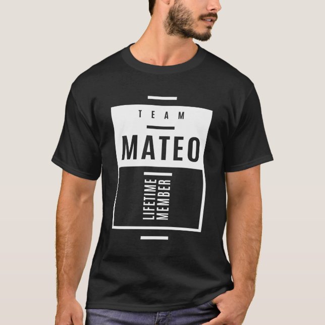 Camiseta Mateo Nombre personalizado Regalo de cumpleaños (Anverso)