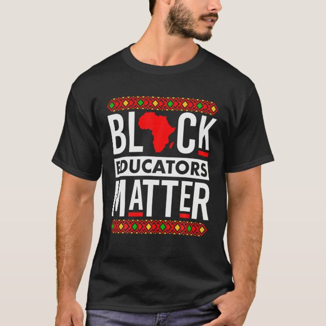 Camiseta Materia de educadores negros - profesor profesiona (Anverso)