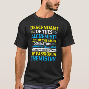 Camiseta Materia química Amor Profesora de Química Estudian