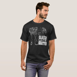 Camiseta Materia T oscuro de los pedales de embrague