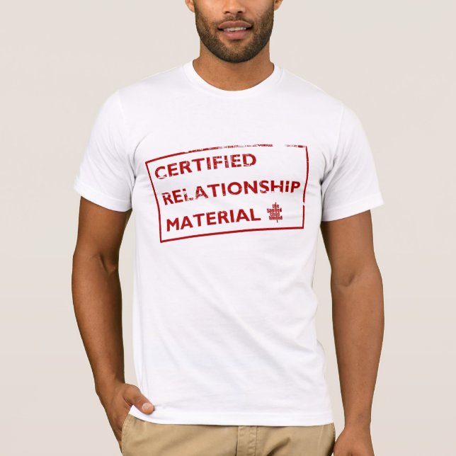 Camiseta Material certificado de la relación (Anverso)