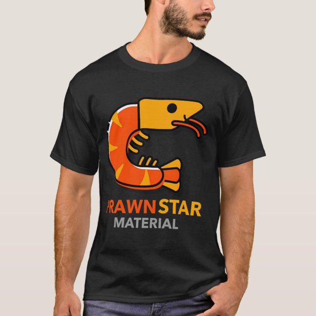 Camiseta Material de estrellas de langostinos BBQ (Anverso)