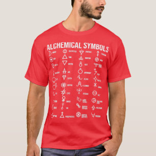 Camiseta Material de símbolos de alquimia prima