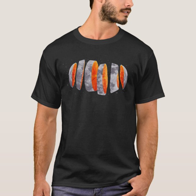Camiseta Material gráfico de colección digital de la luna e (Anverso)