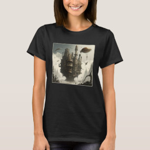 Camiseta Material gráfico de Steampunk City Retro Material 