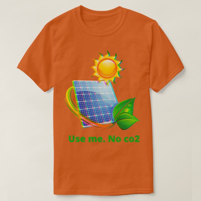 Camiseta Material gráfico sobre la energía solar 2 (Diseño del anverso)