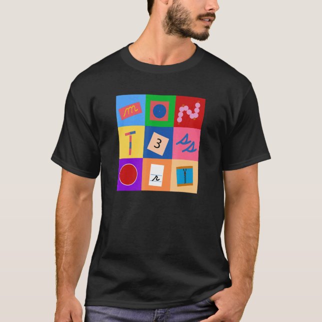 Camiseta Materiales Montessori (Anverso)