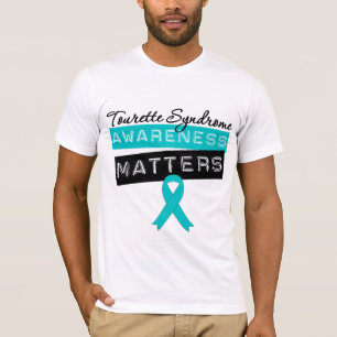 Camiseta Materias de la conciencia del síndrome de Tourette