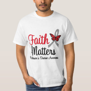 Camiseta Materias de la fe de la enfermedad de Parkinson