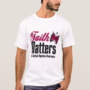 Camiseta MATERIAS de la FE del mieloma múltiple
