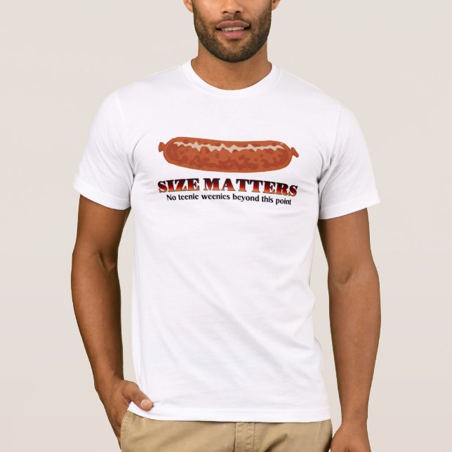 Camiseta Materias del tamaño - ningunos Weenies de Teenie (Anverso)