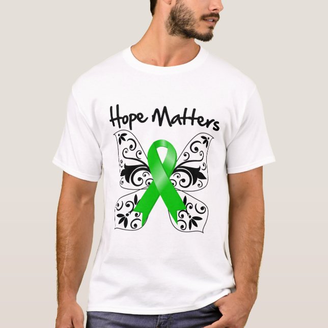Camiseta Materias hepáticas de la esperanza del cáncer (Anverso)