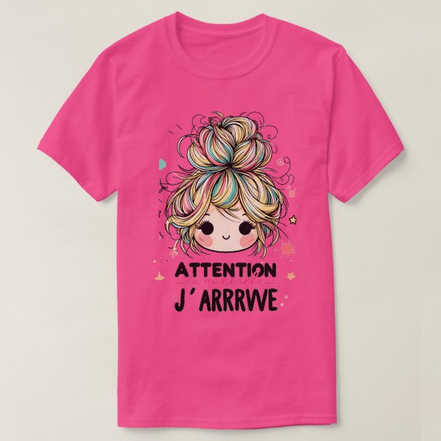 Camiseta Maternelle Enfant Atención La Maternelle Jllega (Diseño del anverso)
