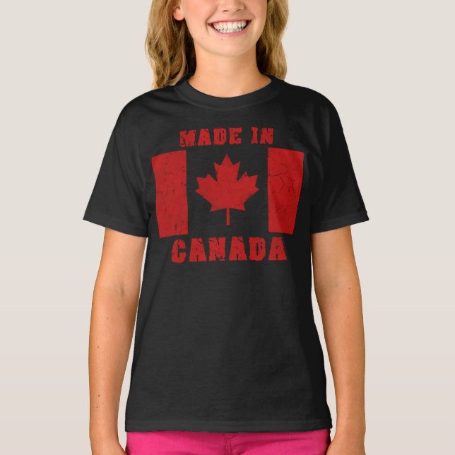 Camiseta Maternidad "hecha en Canadá" (Anverso)