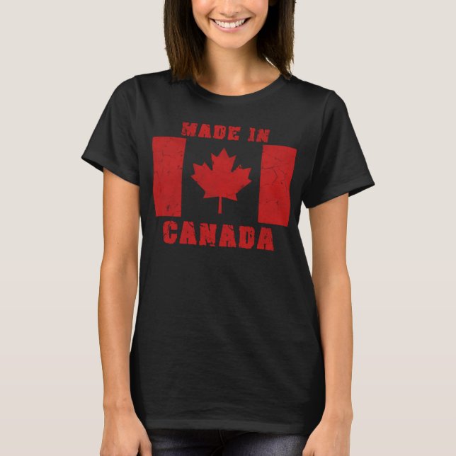 Camiseta Maternidad "hecha en Canadá" (Anverso)