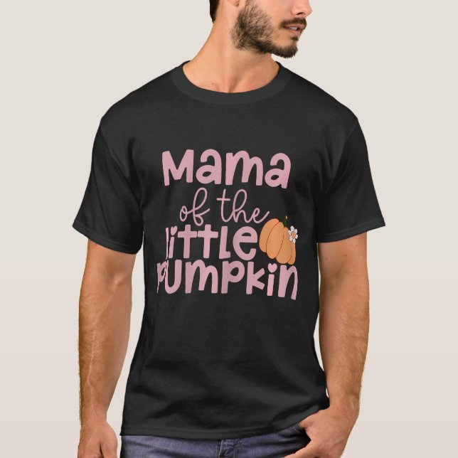 Camiseta Maternidad Mamá De La Pequeña Calabaza Acción De G (Anverso)