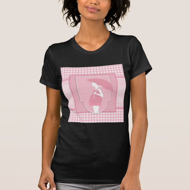 Camiseta maternidad rosa (Anverso)