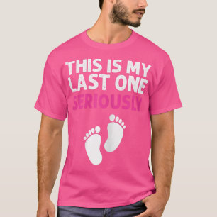 Camiseta Maternito Embarazado De Última Nacida