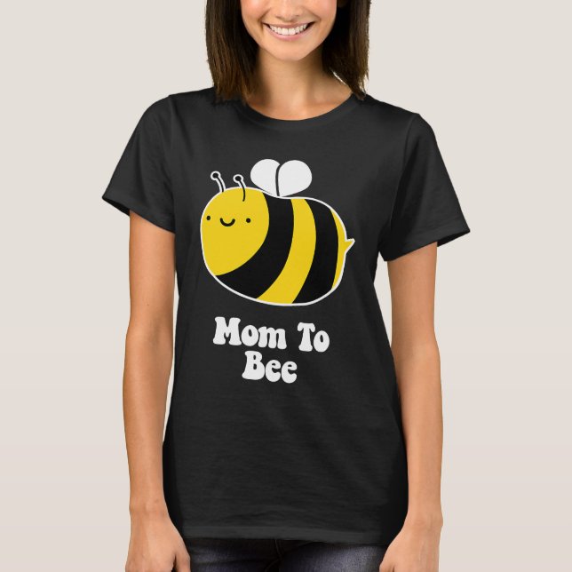 Camiseta Maternity Pregnancy   Bumble Bee  MOM TO BEE (Anverso)