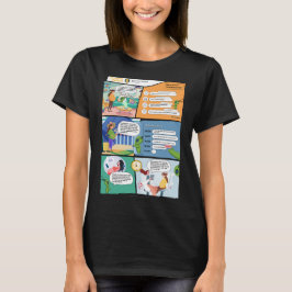 Camiseta Maternity Technology AI Comics Woman T-Shirt