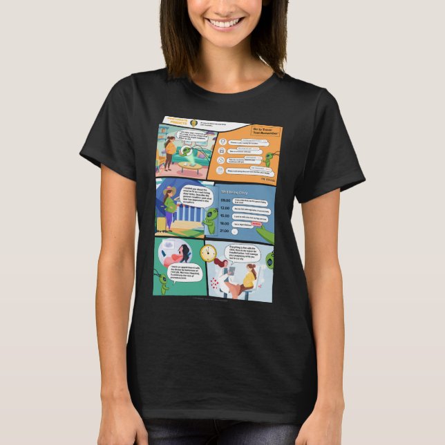 Camiseta Maternity Technology AI Comics Woman T-Shirt (Anverso)