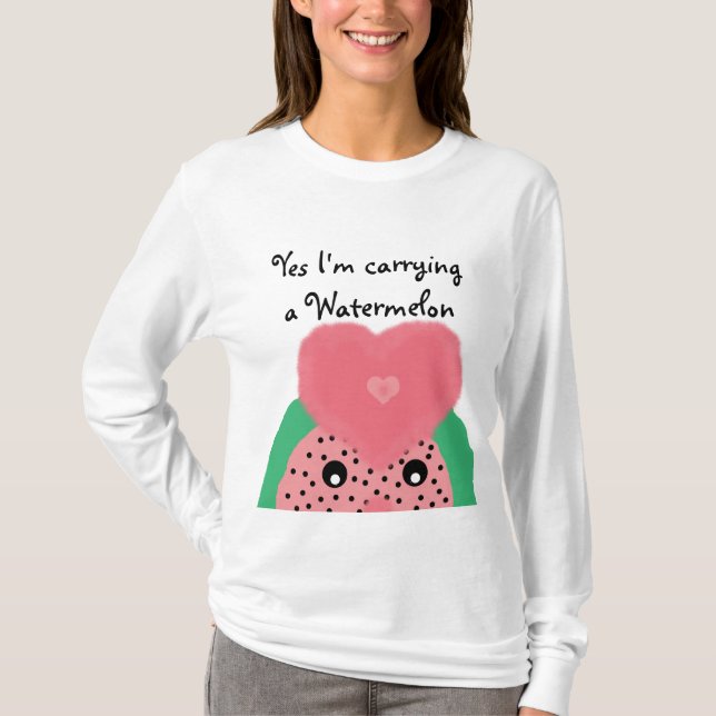 Camiseta Maternity - Watermelon T-Shirt (Anverso)