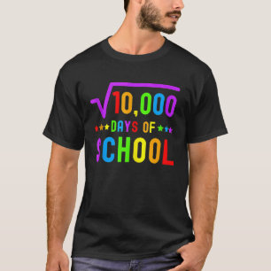 Camiseta Math 100 días de maestro de matemáticas en la escu