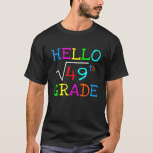 Camiseta Math 7º Grado Raíz Cuadrada De 49 Maestros De Vuel