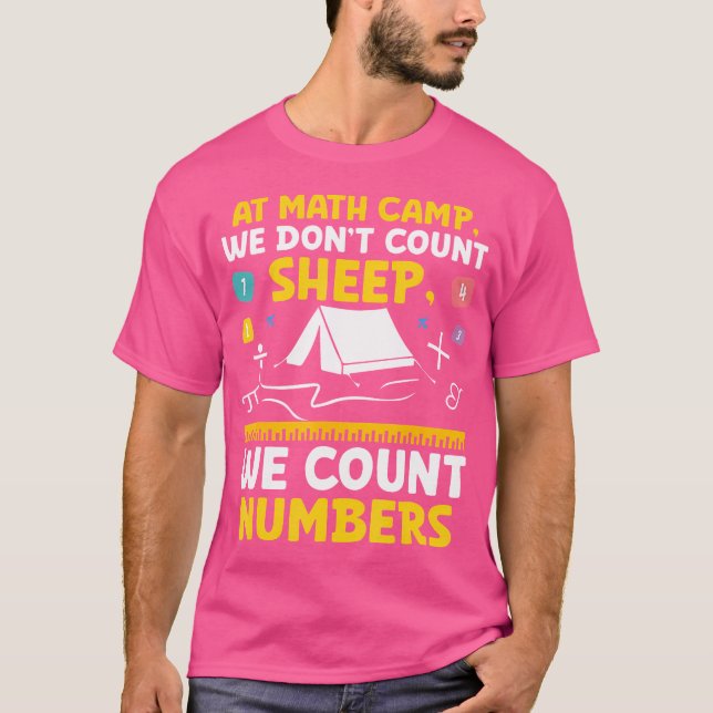 Camiseta Math Camp Math Camper Matemático Camping Mathem (Anverso)