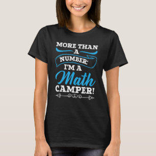 Camiseta Math Camp Mathematia Camper Mathematics Camping