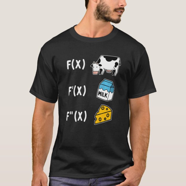 Camiseta Math Cheese Formulas (Anverso)
