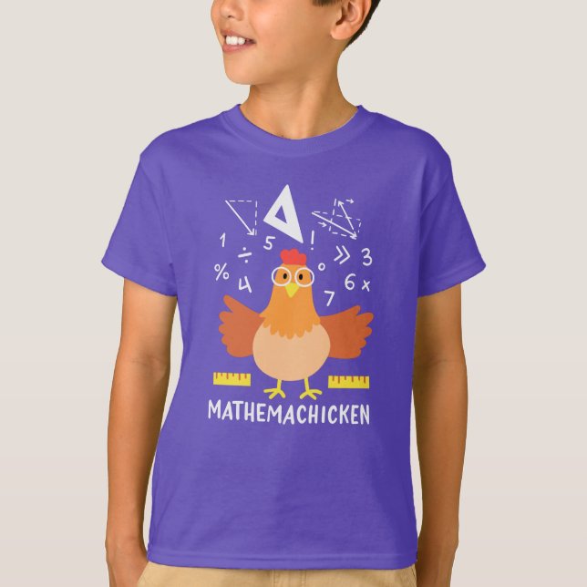 Camiseta Math Chicken Gag Funny Mathemachicken Nerd (Anverso)
