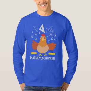 Camiseta Math Chicken Gag Gracioso Mathemachicken Teachacha