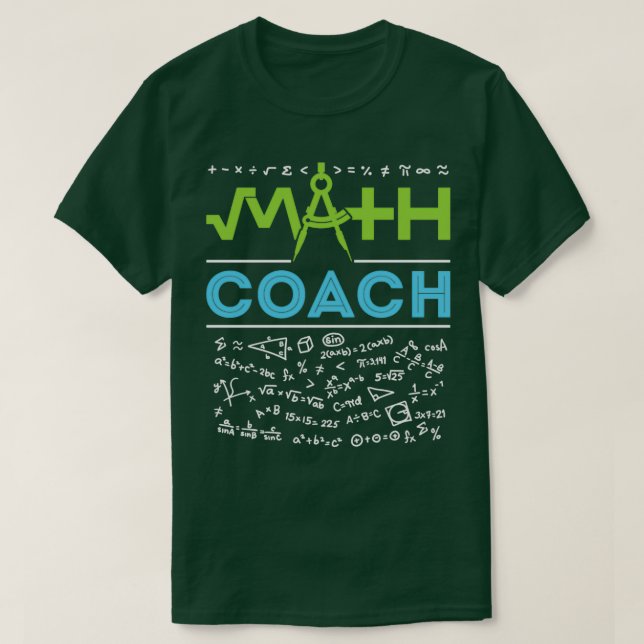 Camiseta Math Coach (Diseño del anverso)